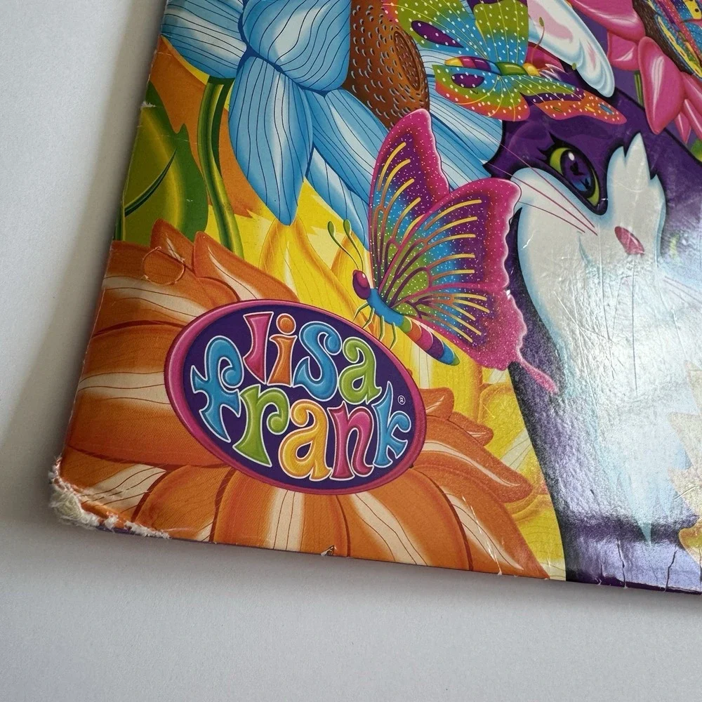 Lisa Frank‎ Cats, Flowers & Butterflies 2 Pocket Folder Vintage 1990s